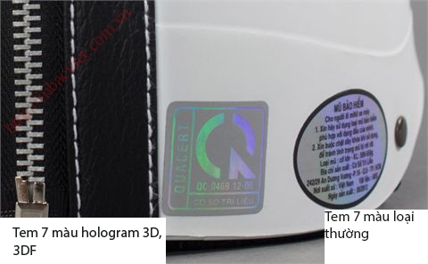 phân biệt tem 7 màu thường và tem 7 màu hologram