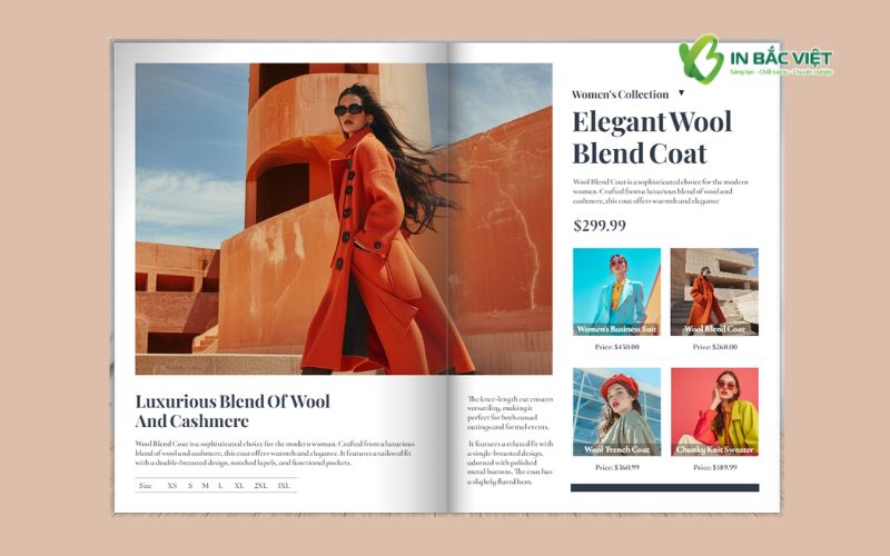 Mẫu catalog thời trang nữ nổi bật, thu hút ánh nhìn