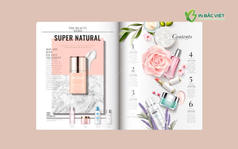 Ấn phẩm giới thiệu sản phẩm mỹ phẩm ấn tượng giúp thu hút khách hàng