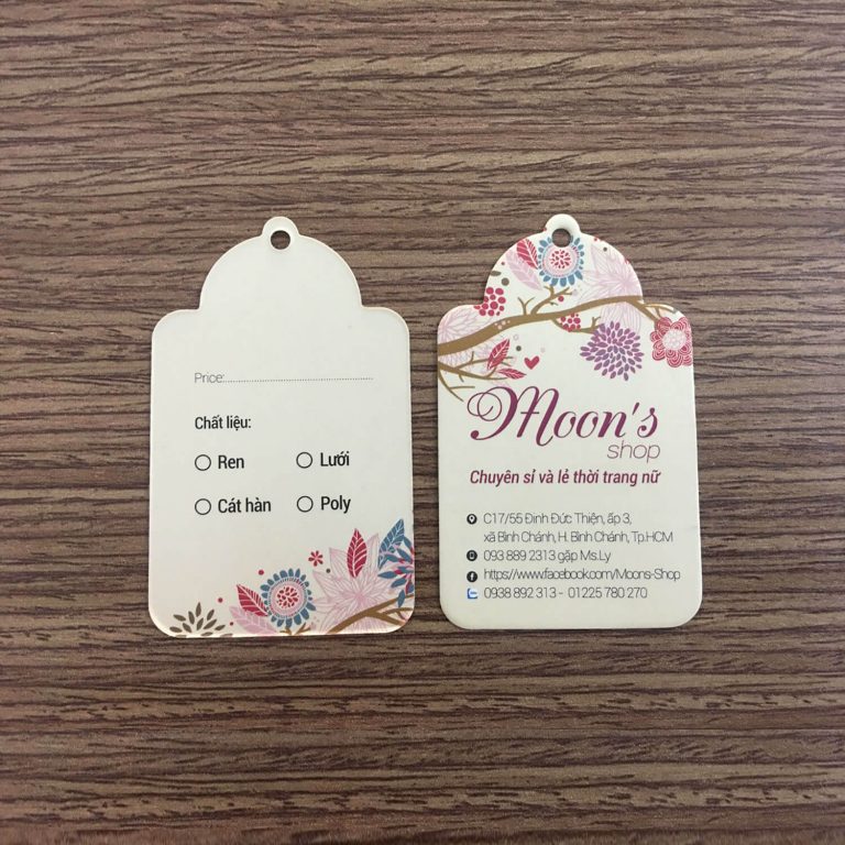 In Tag- Mác quần áo cho các shop | Công ty in Bắc Việt