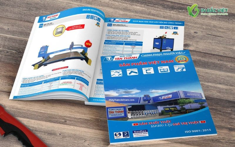 Catalogue A4 khổ dọc kích thước tiêu chuẩn 210x297mm