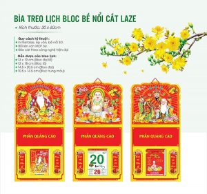 Lịch block treo tường bế nổi