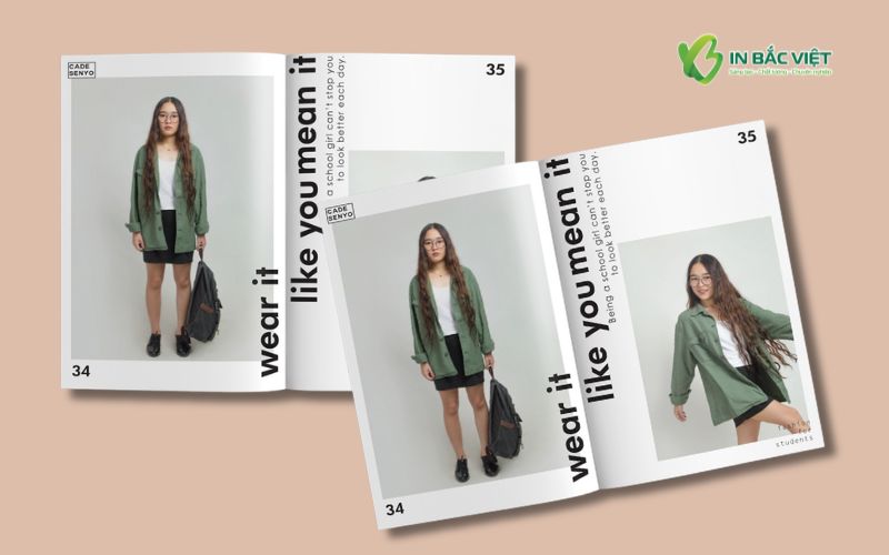Mẫu catalogue thời trang nữ trẻ trung, cá tính