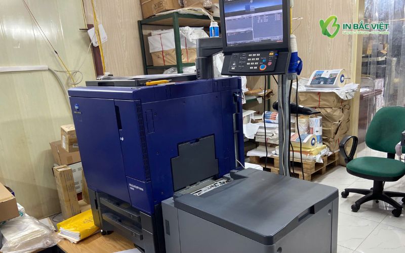 Máy in kỹ thuật số dùng in catalogue lò xo số lượng ít tại Hà Nội
