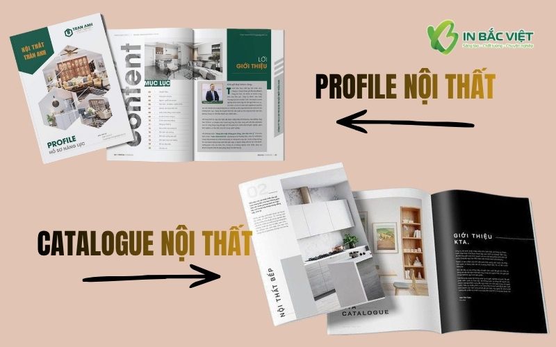 Phân biệt catalogue nội thất và profile công ty nội thất trong thiết kế ấn phẩm doanh nghiệp
