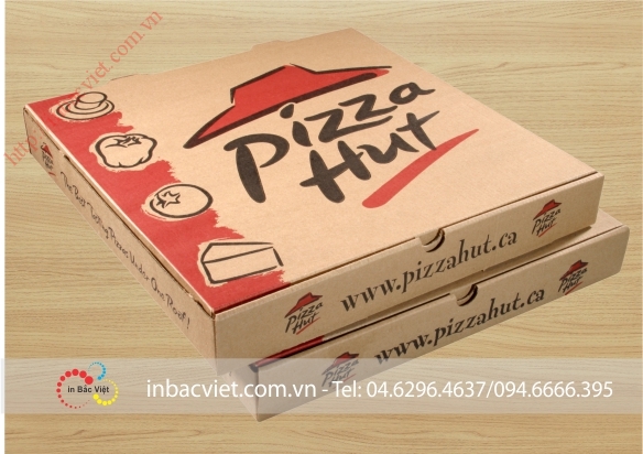 in vỏ hộp pizza giá rẻ với nhiều kích thước