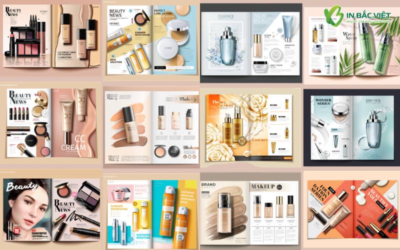 Thiết kế Catalogue mỹ phẩm với hình ảnh sắc nét và bố cục trình bày chuyên nghiệp