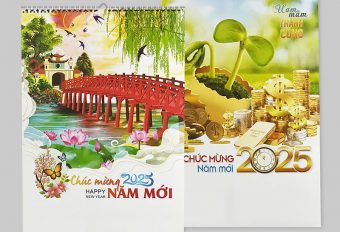 IN LỊCH LÒ XO 7 TỜ TREO TƯỜNG