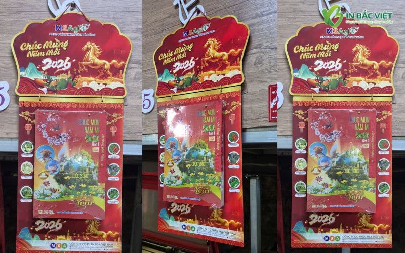 Mẫu khánh lịch bloc độc quyền được thiết kế theo yêu cầu của khách hàng