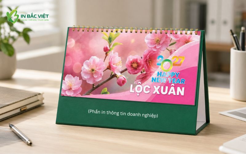 Giấy Couche là chất liệu phổ biến dùng in lịch để bàn phôi sẵn