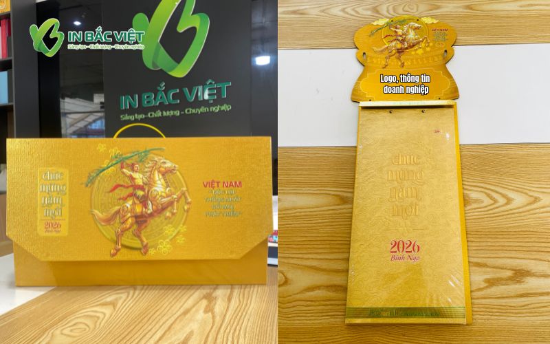 Mẫu lịch Bloc 365 ngày 2026 Việt Nam “Độc lập - Thống nhất - Đổi mới - Phát triển” 