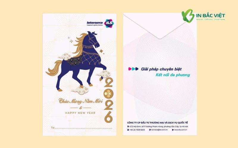 Phong bì chúc Tết 2026 của Công ty ILS