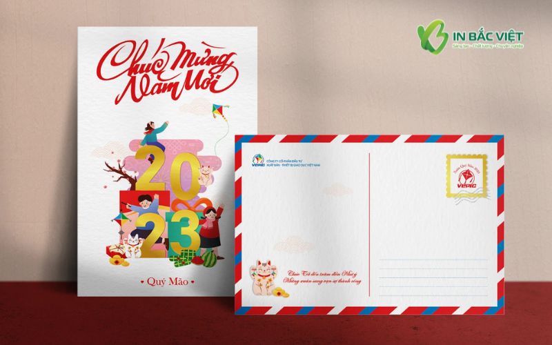 Phong bì đựng thiệp chúc mừng năm mới thiết kế đẹp