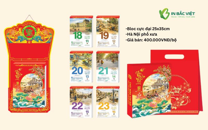 Bán lẻ lịch Tết bloc cực đại Xuân Đinh Mùi 2027