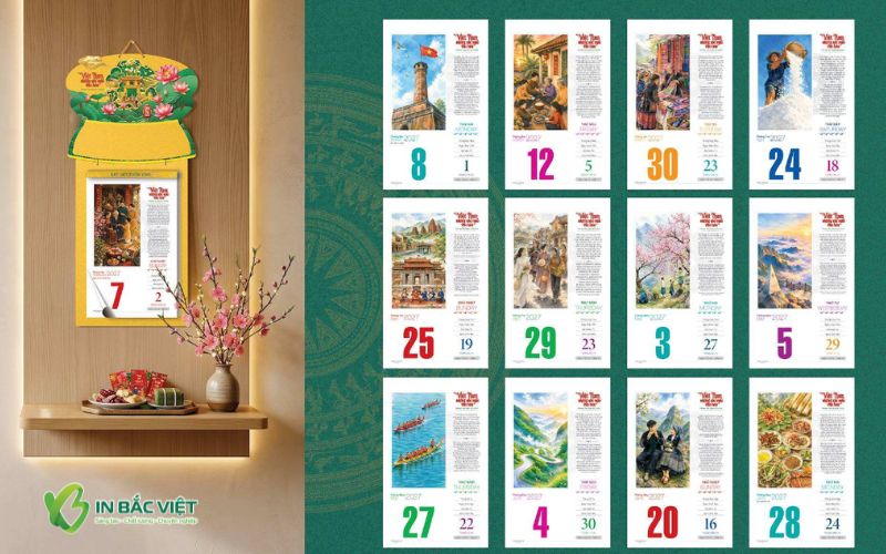 Bộ lịch bloc đặc biệt cao cấp làm quà tặng doanh nghiệp