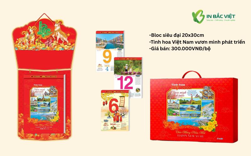 Giá bán sẵn lịch bloc siêu đại Tết 2027