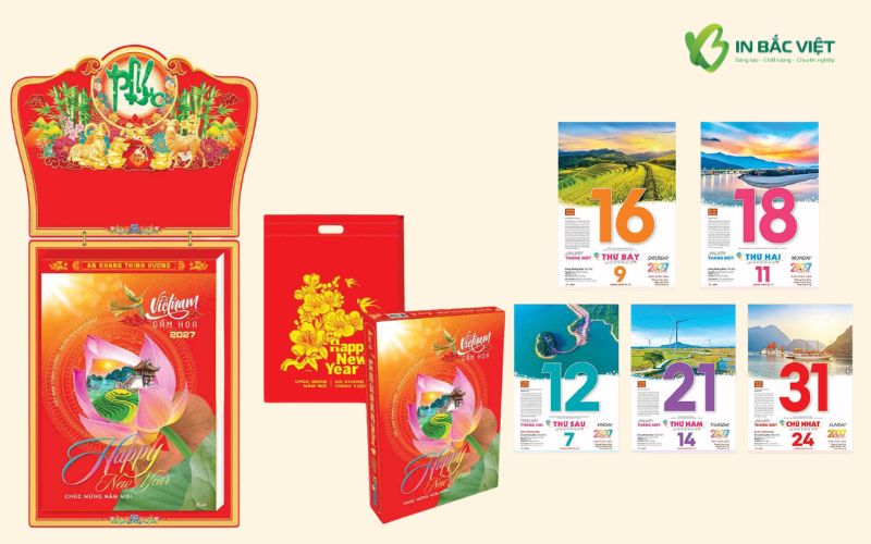 Lịch bloc siêu cực đại Xuân Đinh Mùi 2027 kích thước lớn