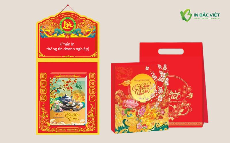 In lịch treo tường bloc đại Xuân Đinh Mùi 2027 làm quà tặng doanh nghiệp