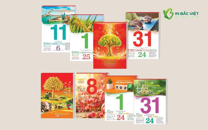 Lịch bloc đại rời kích thước 14,5 x 20,5 cm có sẵn