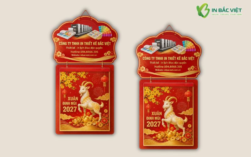 In bìa lịch bloc độc quyền Xuân Đinh Mùi 2027 theo yêu cầu