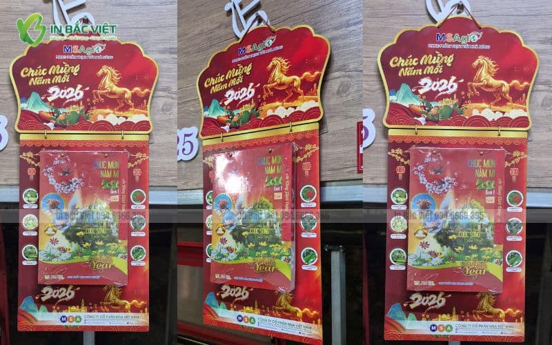 Thiết kế in lịch Bloc MSA độc quyền tại In Bắc Việt