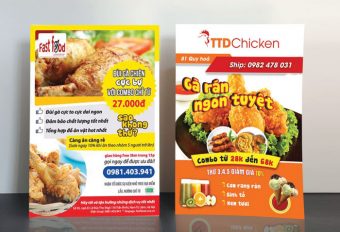 Mẫu Tờ rơi khai trương quán ăn