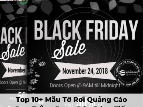 MẪU TỜ RƠI QUẢNG CÁO ĐEN TRẮNG