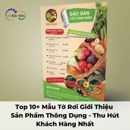 tờ rơi giới thiệu sản phẩm