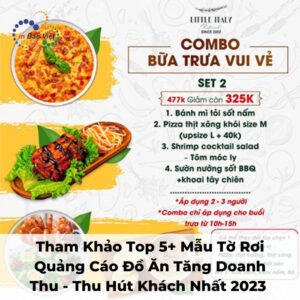 tờ rơi quảng cáo đồ ăn