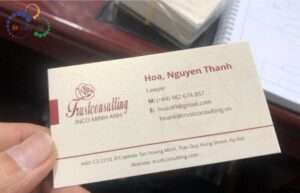 Giấy mỹ thuật ánh trai in name card