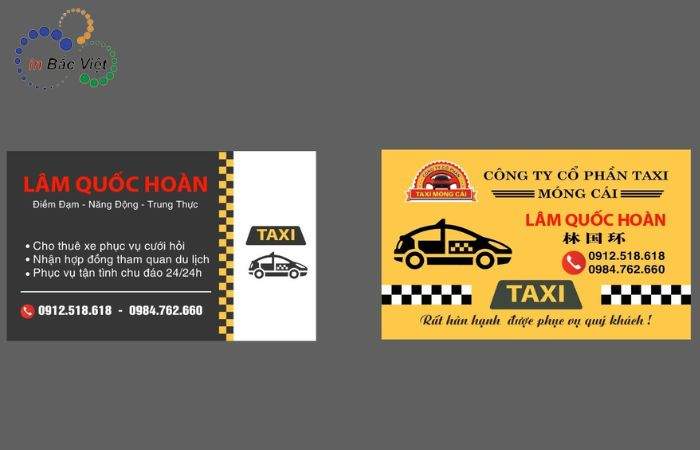 Giới thiệu đôi nét về mẫu card visit taxi? 