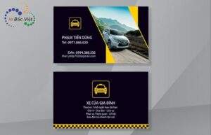 Nội dung nên có trên các mẫu card visit taxi đẹp