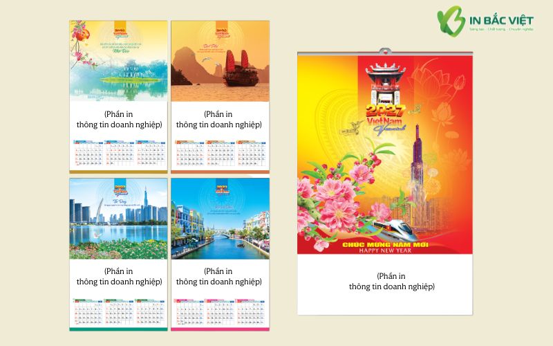 Lựa chọn kích thước và kiểu dáng lịch treo tường phù hợp nhu cầu sử dụng