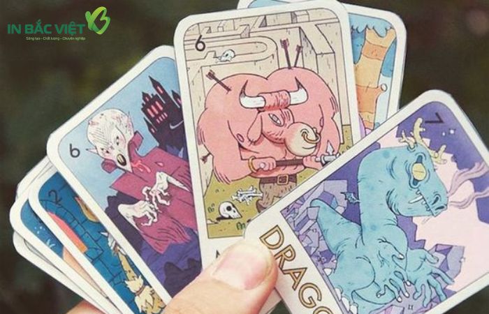 Kích thước in thẻ bài board game tùy từng thể loại