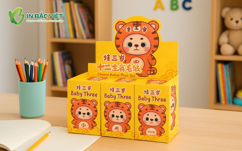 Hộp giấy carton đựng baby three