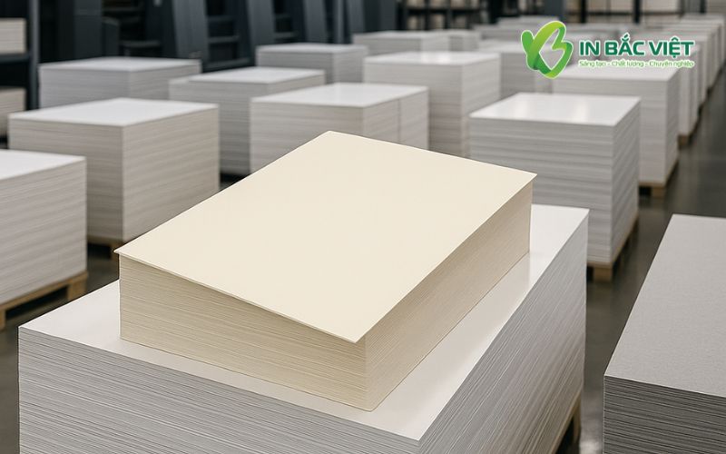 Giấy Ivory FBB trong in ấn