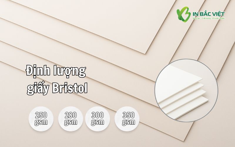 Các định lượng giấy Bristol