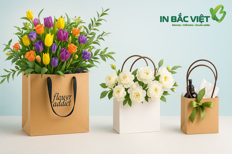 kích thước túi giấy đựng hoa tươi