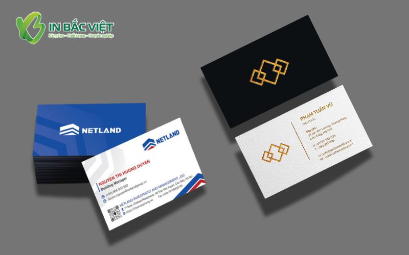 Mẫu card visit chức danh sang trọng in giấy Ivory