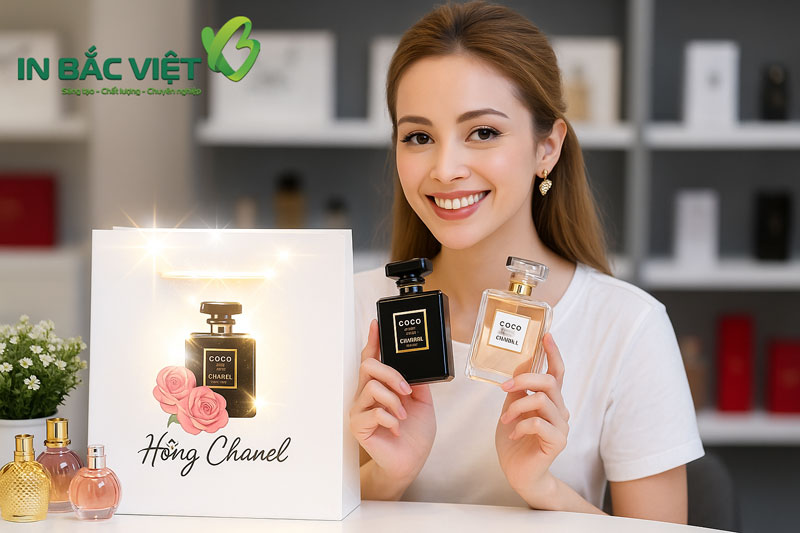 Túi giấy đựng nước hoa in logo mang lại nhiều lợi ích cho thương hiệu