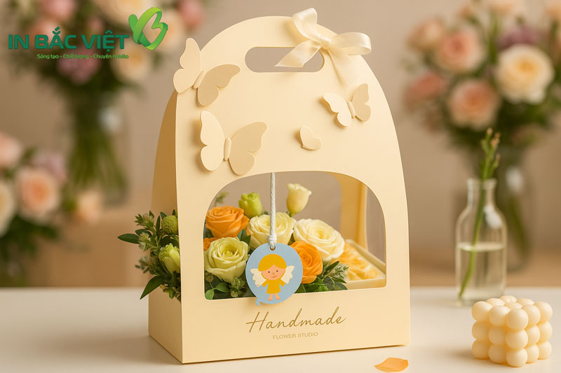 Bao bì giấy đựng hoa đẹp