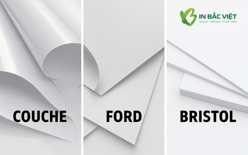 So sánh giấy Ford với giấy Couche và giấy Bristol