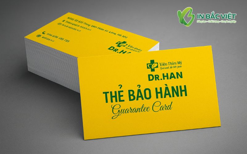in thẻ bảo hành giấy I đẹp