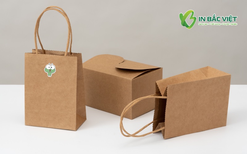Giấy kraft làm túi giấy và hộp giấy đựng sản phẩm