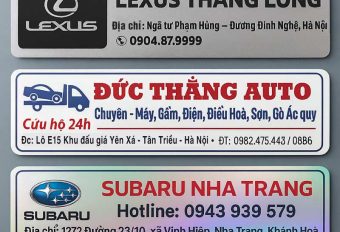 In tem decal dán đuôi ô tô – Bền đẹp, nổi bật thương hiệu gara