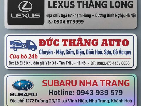 In tem decal dán đuôi ô tô – Bền đẹp, nổi bật thương hiệu gara