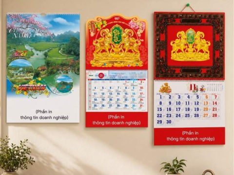 IN LỊCH TREO TƯỜNG 13 TỜ ĐẸP, GIÁ TỐT