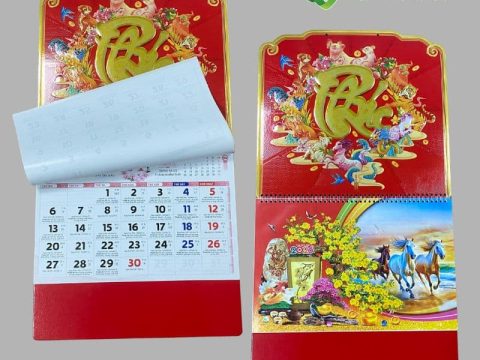 IN LỊCH TREO TƯỜNG 13 TỜ ĐẸP, GIÁ TỐT