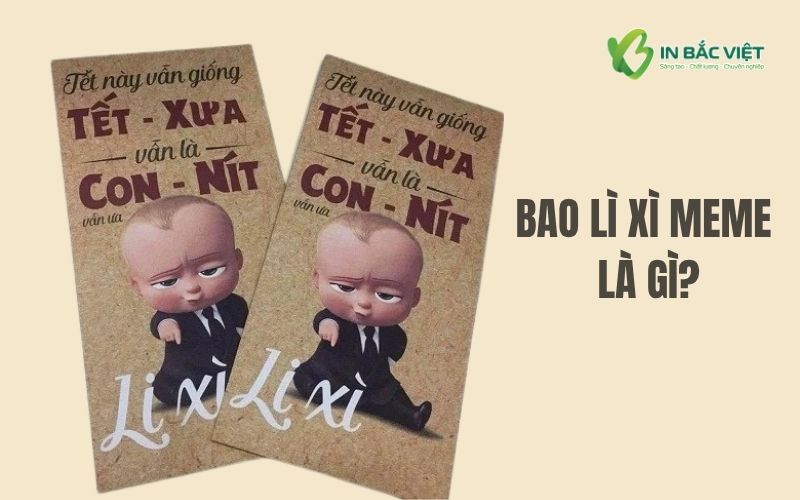 Bao lì xì meme là gì – mẫu bao lì xì meme hài hước với thiết kế nhân vật vui nhộn