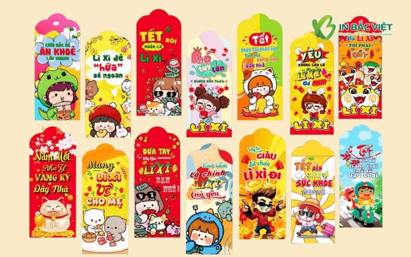 Bộ sưu tập bao lì xì meme đáng yêu với nhiều thiết kế hài hước khiến ai nhìn cũng cười không ngậm được mồm